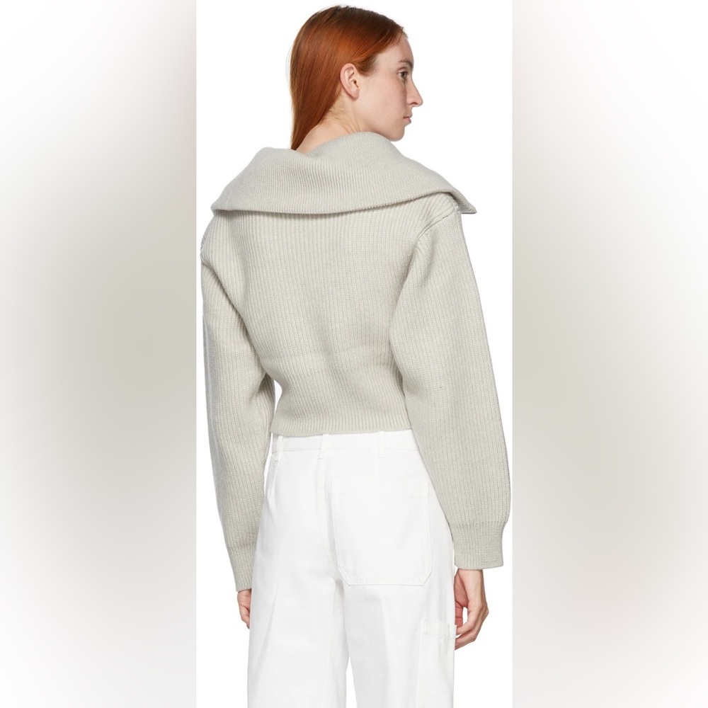 JACQUEMUS Grey 'La Maille Risoul' Sweater - Picture 13 of 14